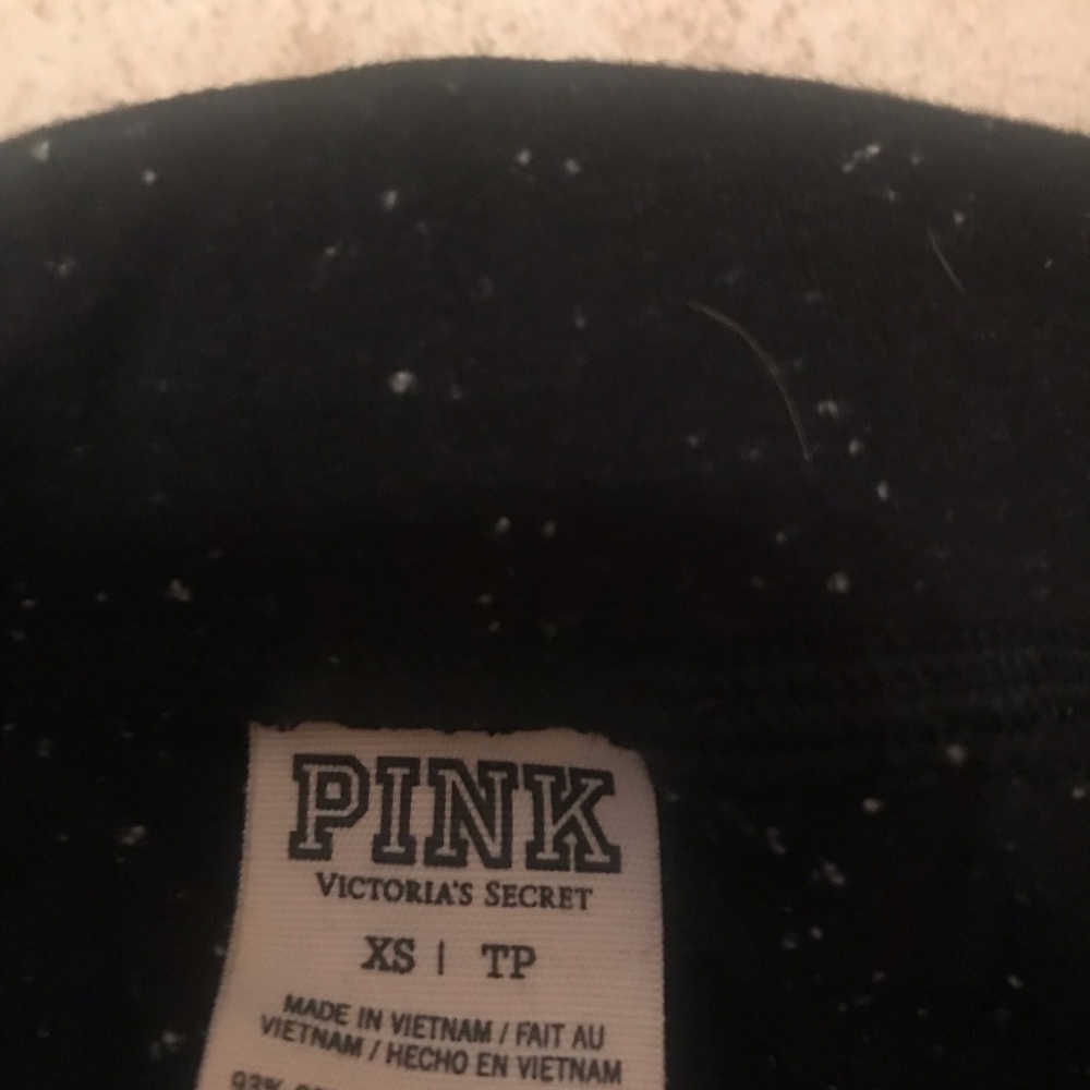 Victoria secret pink leggings never worn black with white flecks